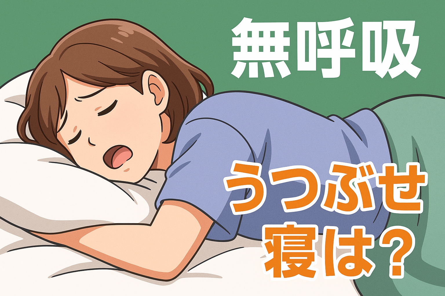 睡眠時無呼吸症候群にうつぶせ寝は効果あるの?